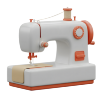 Sewing Machine Minimalist 3D Rendering in Soft And Smooth Renderer png