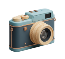 Vintage Film Camera Minimalist 3D Rendering Soft And Smooth Renderer png