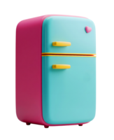 Refrigerator Minimalist 3D Rendering in Soft And Smooth Renderer png