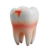 Decayed Molar with a Cavity Minimalist 3D Rendering in Soft And Smooth Renderer png