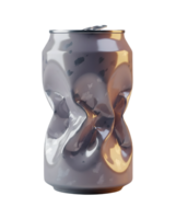 Dented Aluminum Soda Can Minimalist 3D Rendering in a Soft And Smooth Renderer png