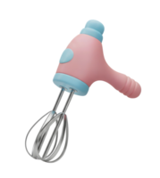 Handheld Whisk Minimalist 3D Rendering Soft And Smooth Renderer png