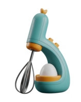 Handheld Whisk Minimalist 3D Rendering in a Soft Smooth Renderer png