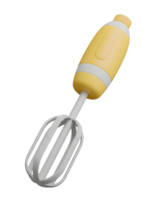 Handheld Whisk Minimalist 3D Rendering in Soft And Smooth Renderer png