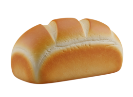 Fresh Bread Minimalist 3D Rendering in a Soft Smooth Renderer png