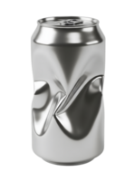 Dented Aluminum Soda Can Minimalist 3D Rendering Soft And Smooth Renderer png