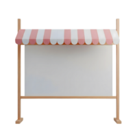 Blank Wooden Framed Board Minimalist 3D Rendering And Smooth Renderer png