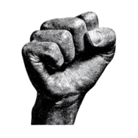 Vintage Engraved Fist Illustration. Symbol Of Strength And Unity Illustration Isolated On Transparent Background png
