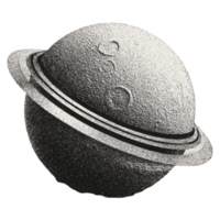 Vintage Saturn Illustration, Retro Nostalgic Celestial Theme For Space Enthusiasts Illustration Isolated On Transparent Background png