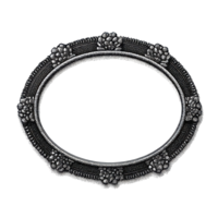 Ornate Vintage Oval Frame With Floral Embellishments. Elegance In Retro Illustration Isolated On Transparent Background png