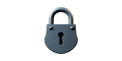 Vintage Padlock. Symbol Of Security And Protection In Digital And Physical Contexts Isolated On Transparent Background png