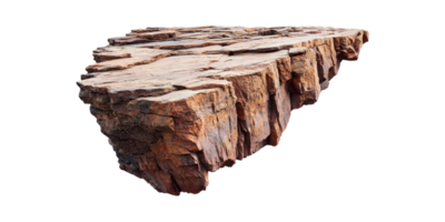Rocky Cliff Edge. Natural Geological Formation For Design And Simulation Isolated On Transparent Background png
