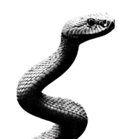 Vintage Snake Illustration. Retro Serpentine For Nostalgic Aesthetics Illustration Isolated On Transparent Background png