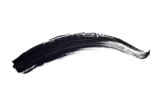 Dark arc texture on solid black. Textured brushstroke, glossy. Visual element png