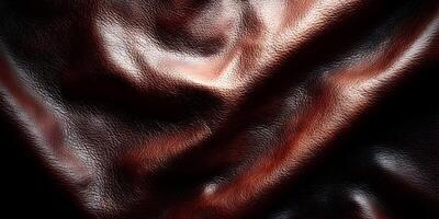 Brown Leather Texture Background Dark Reddish Brown Cowhide Material photo