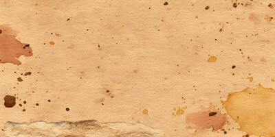 Old Paper Texture with Brown Stains and Irregular Edges photo