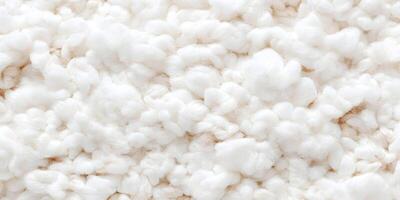 White Fluffy Yarn Texture Close Up Soft Knit Fabric Background photo