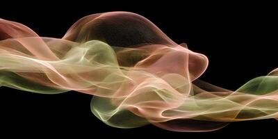 Abstract Green Pink Flowing Wave Design Background photo