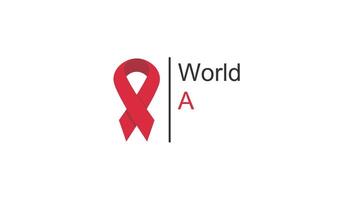 World Aids Day simple animation video