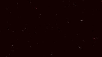 Flying Sparks On A Red Background video