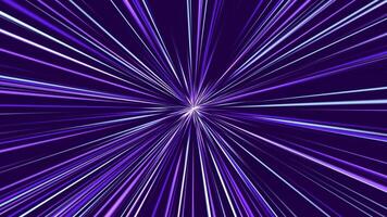 Abstract purple fractal burst, time travel effect, portal effect video
