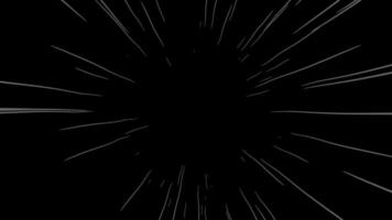 Abstract fractal burst, time travel effect, portal effect video