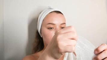 Skincare Routine The Art of Applying a Facial Mask for Achieving Radiant and Glowing Skin video