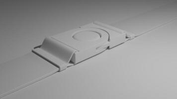 Round detachable buckle lanyard mockup photo