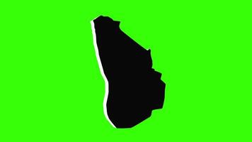green screen 3d map of Eldoret in kenya video