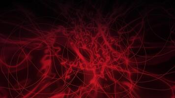 Red energy flowing through abstract network video