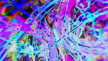 Colorful abstract animation morphing and changing video