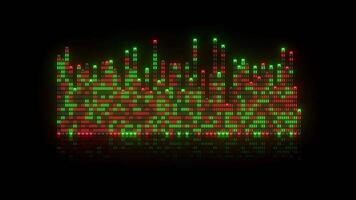 Red, Green Audio Spectrum LED Equalizer Loop video