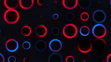 Glowing Resonance Concentric Pulse Loop in Red and Blue video