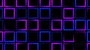 Vibrant Grid Pulse Blue and Violet Square Sync Loop video