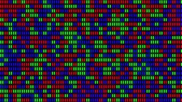 RGB Pixel Grid Loop Microscopic Display Animation video