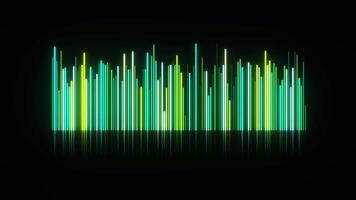 Green Audio Spectrum LED Equalizer Loop video