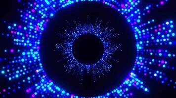 Hypnotic Starburst Tunnel Pulsing Dot Flow Loop Animation video