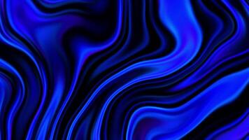 Liquid Pulse Lines Abstract Blue Wavy Loop video