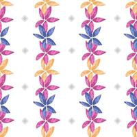 Hand drawn exotic paint leaves, seamless patterns with floral for fabric, textiles, clothing, wrapping paper, cover, banner, home decor, abstract backgrounds vector