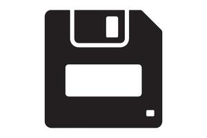 Floppy disk icon isolated on white background representing data storage vector
