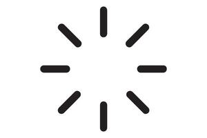 Loading icon isolated on white background, progress indicator and spinner vector