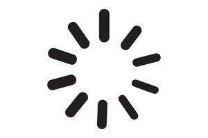 Loading icon isolated on white background, waiting for progress to complete vector