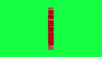 3D 4K Glossy medical sign Rendering Animation with Rotating Text on Green Screen Chroma Key Background for Promotions and Advertising video