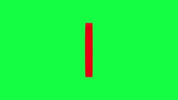 3D Wrong Sign X logo popup animation on a green background video
