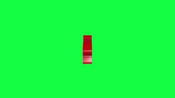 3D 4K Glossy medical sign Rendering Animation with Rotating Text on Green Screen Chroma Key Background for Promotional Videos and Advertising