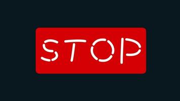 a stop sign with the word stop written on it video