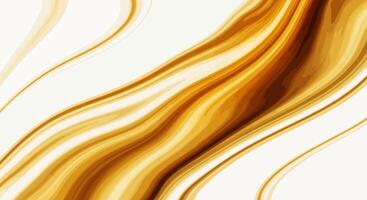 Abstract Diagonal Marble Inspired Fluid Pattern with Polished Gold, Yellow-Brown, and Cream Swirls on Light Background vector