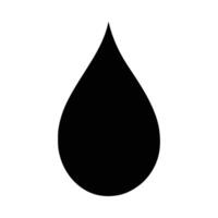 Black blood drop shape on white background simple graphic design symbol for blood donation healthcare medical concept vector