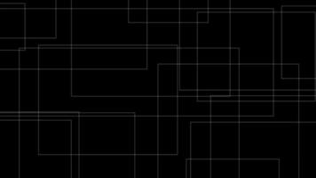 geométrico Preto fundo com fino linha retângulos video