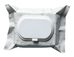 Convenient pack of wet wipes offers refreshing cleanliness and hygiene for daily use png
